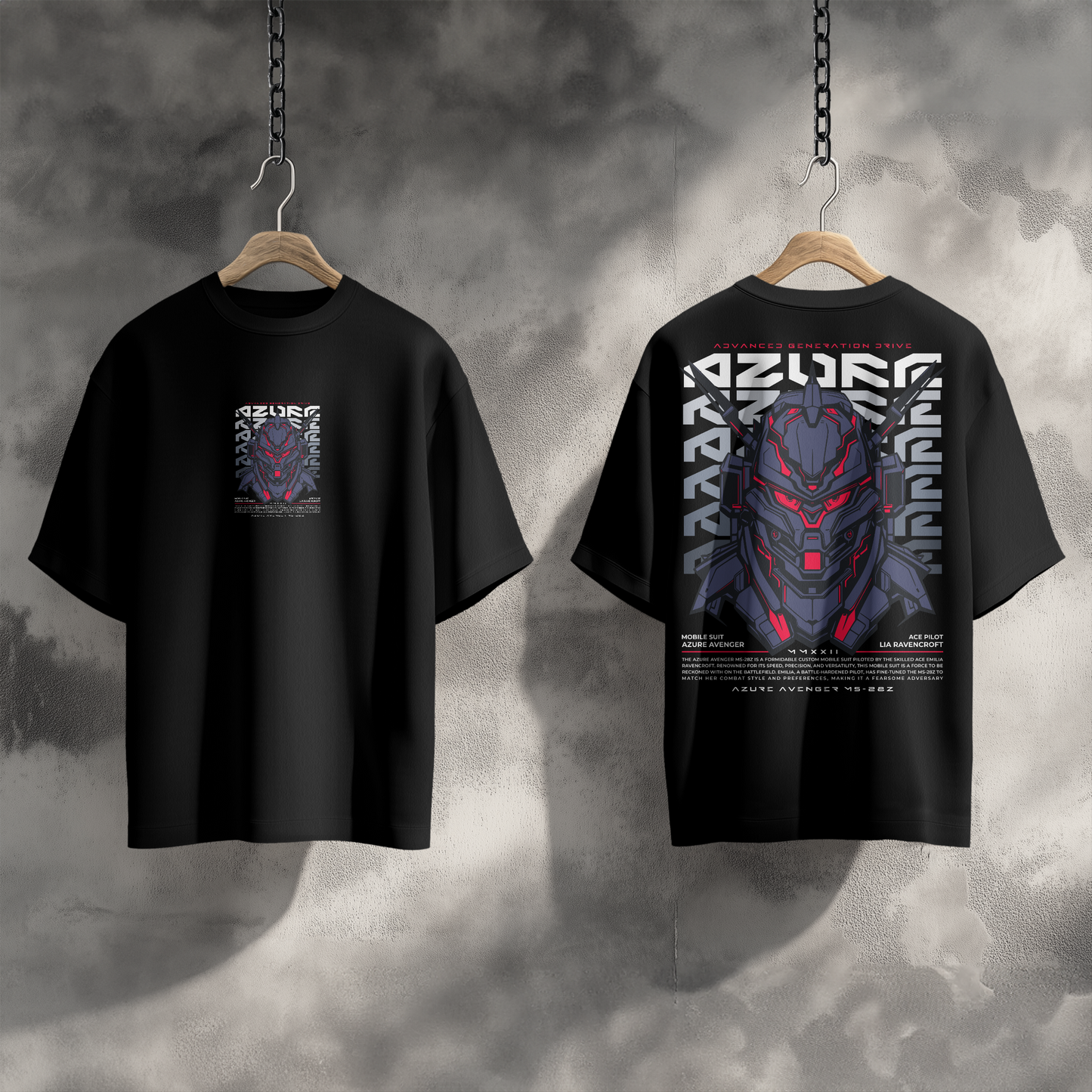 T- SHIRT AZURE DESIGN