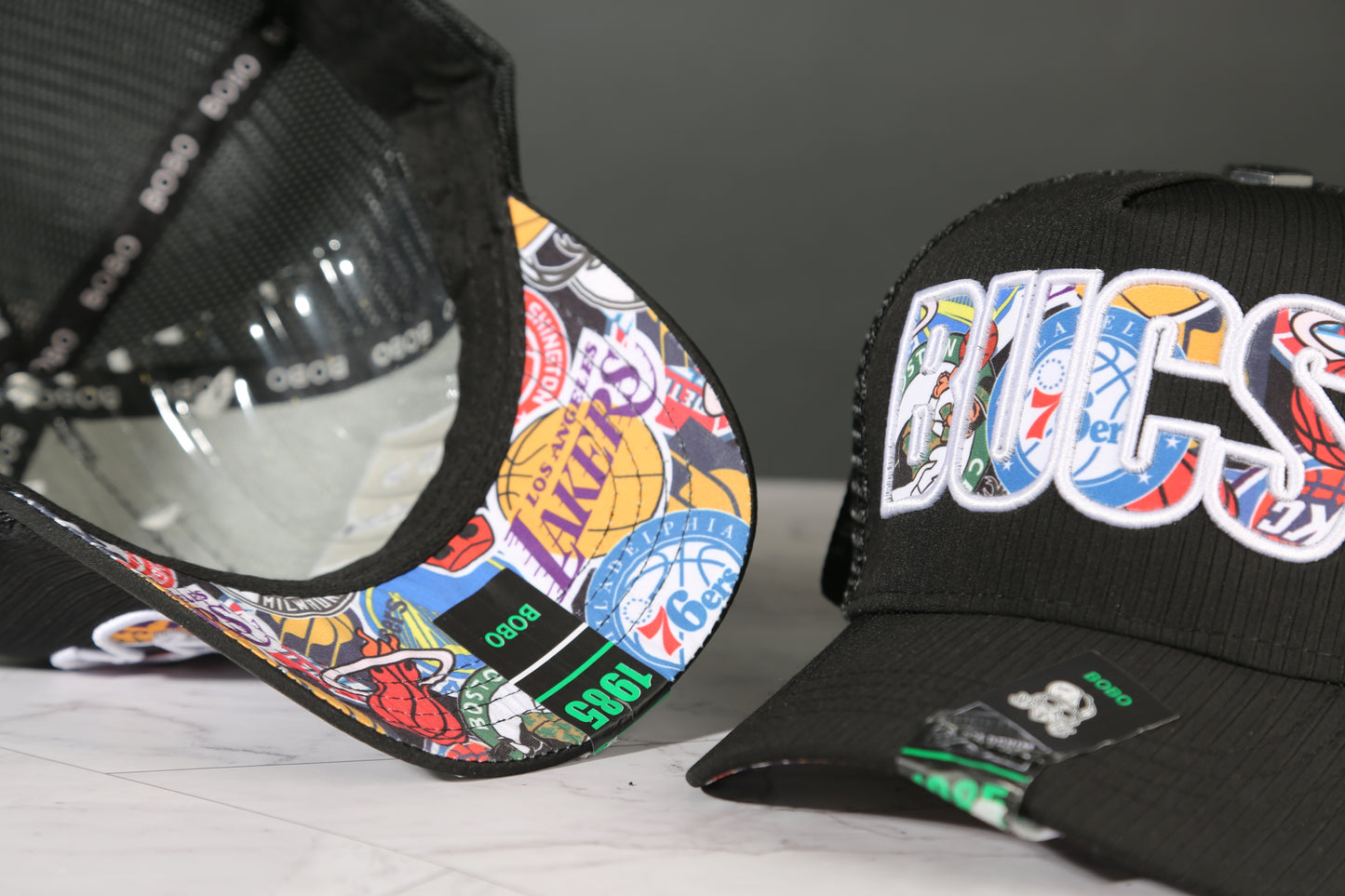 Cap Bucs black cap (mirror)