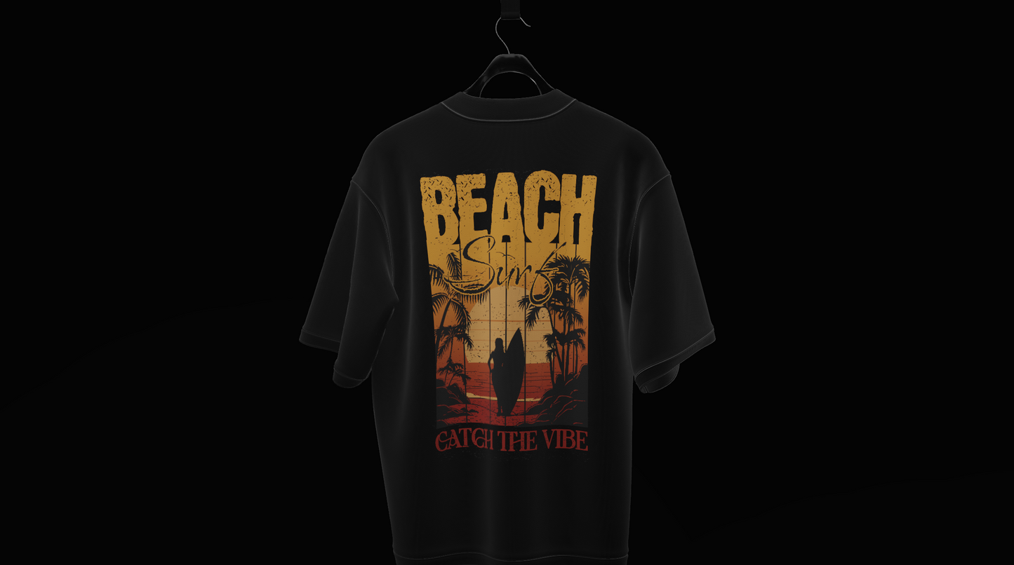 T- SHIRT BEACH VIBS DESIGN