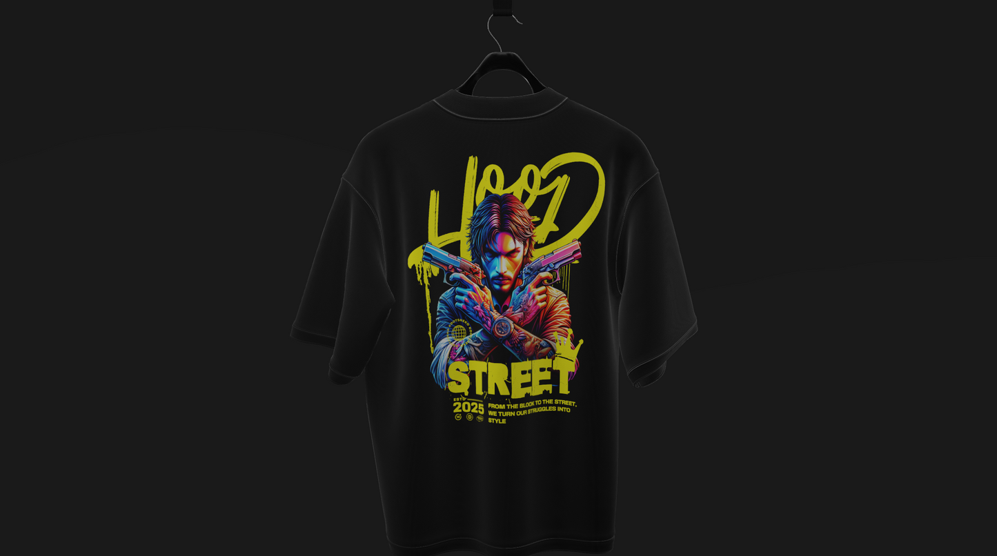 T-SHIRT STREET HOOD DESIGN