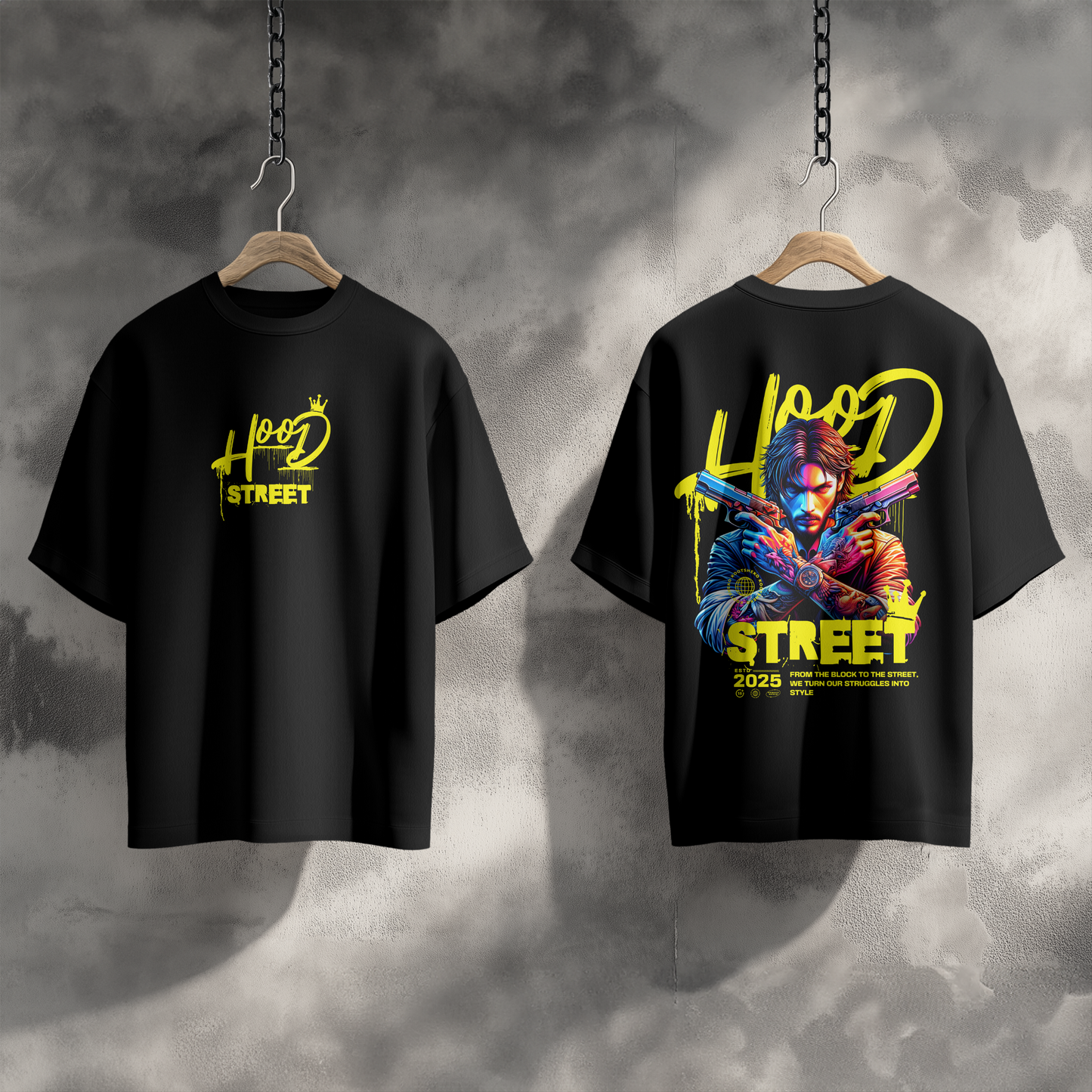 T-SHIRT STREET HOOD DESIGN
