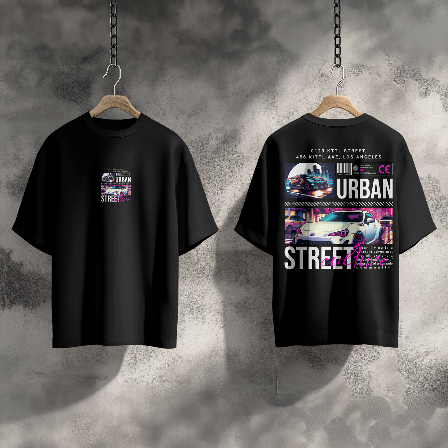 T- SHIRT URBAN STREET DESIGN