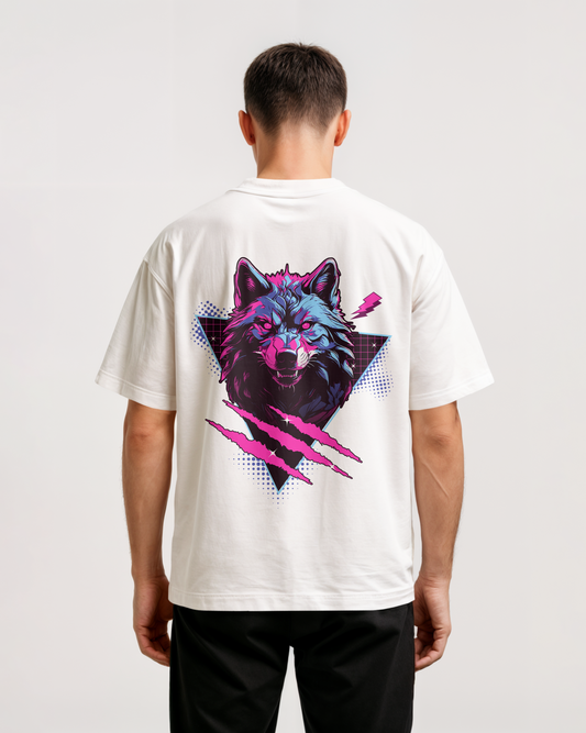 T- SHIRT NIGHT WOLF DESIGN