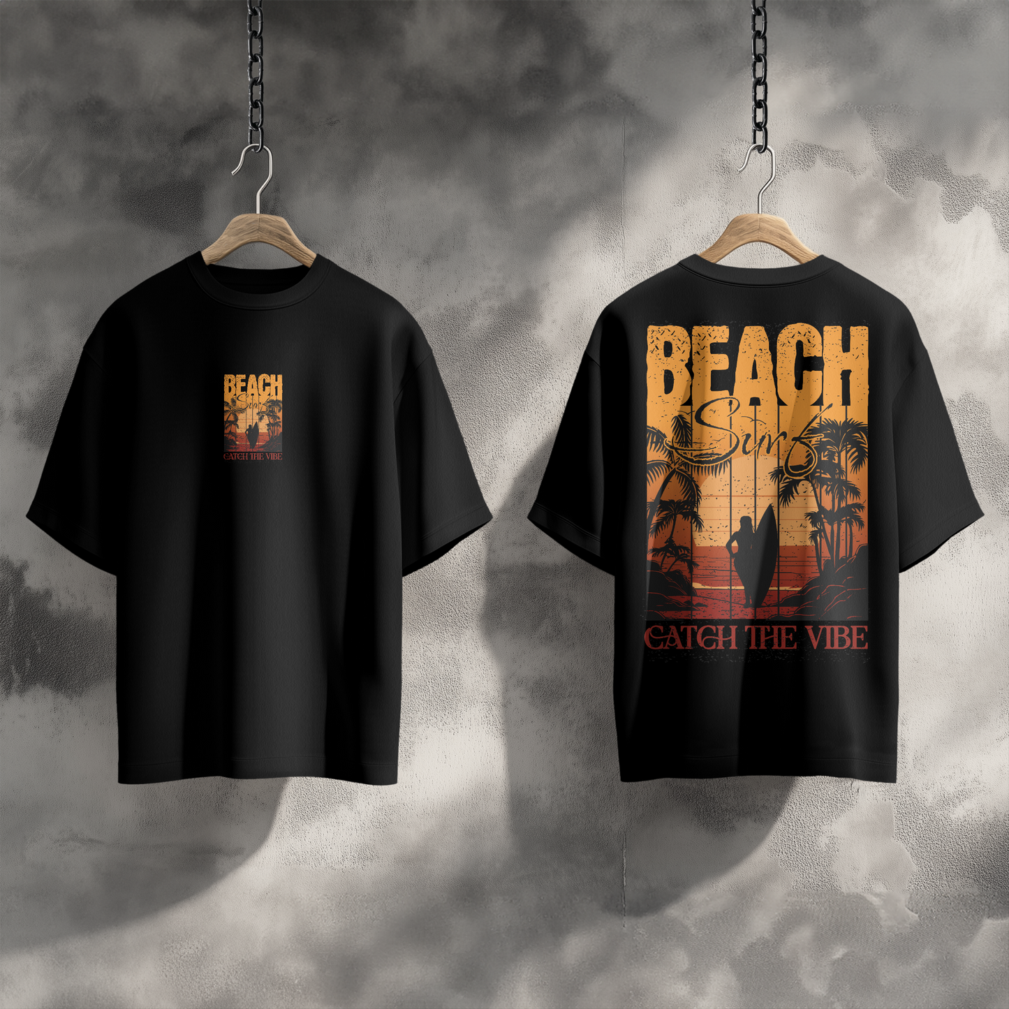 T- SHIRT BEACH VIBS DESIGN